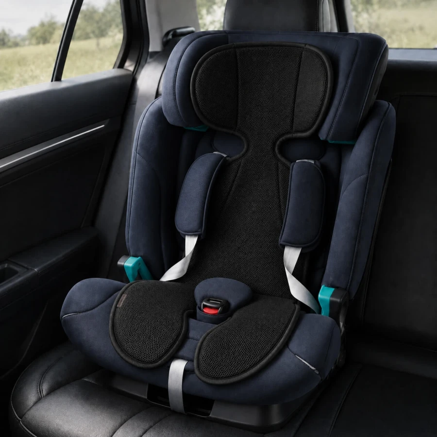 Oddychająca wkładka do fotelika Air Kid 9-18 kg - black / Zaffiro