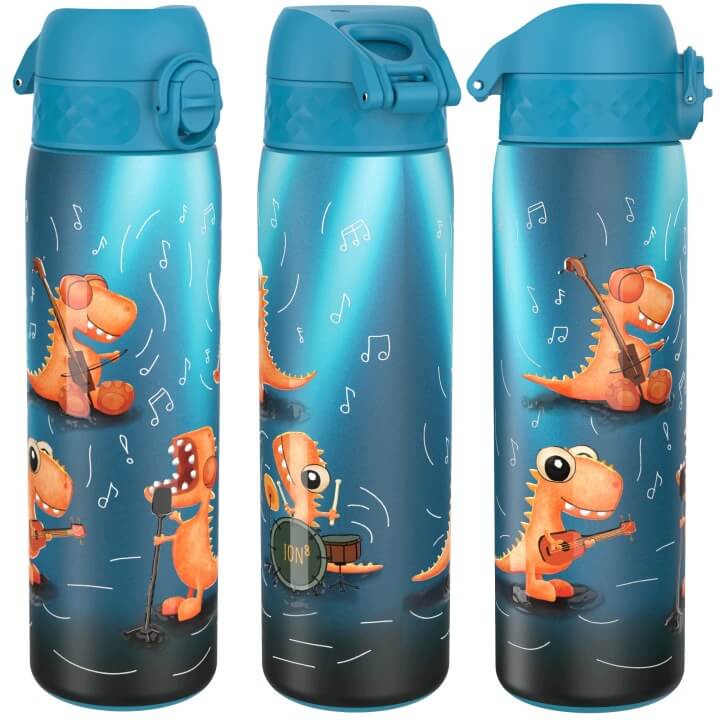 Stalowa butelka Double Wall - Dino Band, 500ml / ION8®