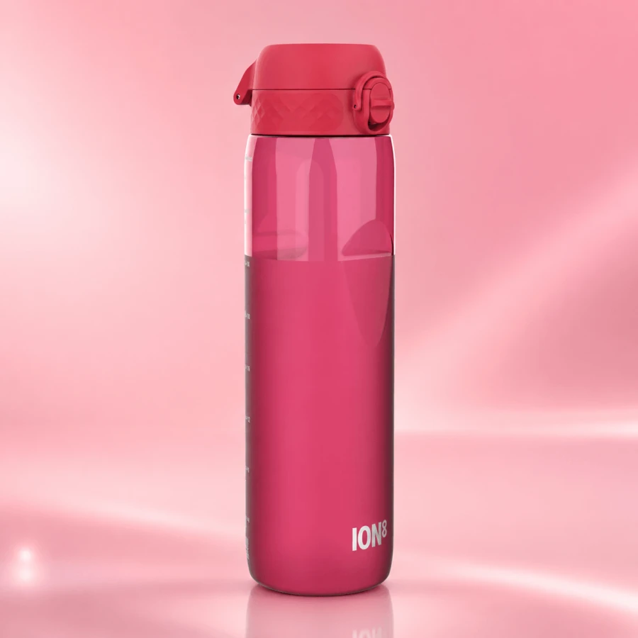 Butelka ION8 BPA Free 1L Half-cut Magenta / ION8
