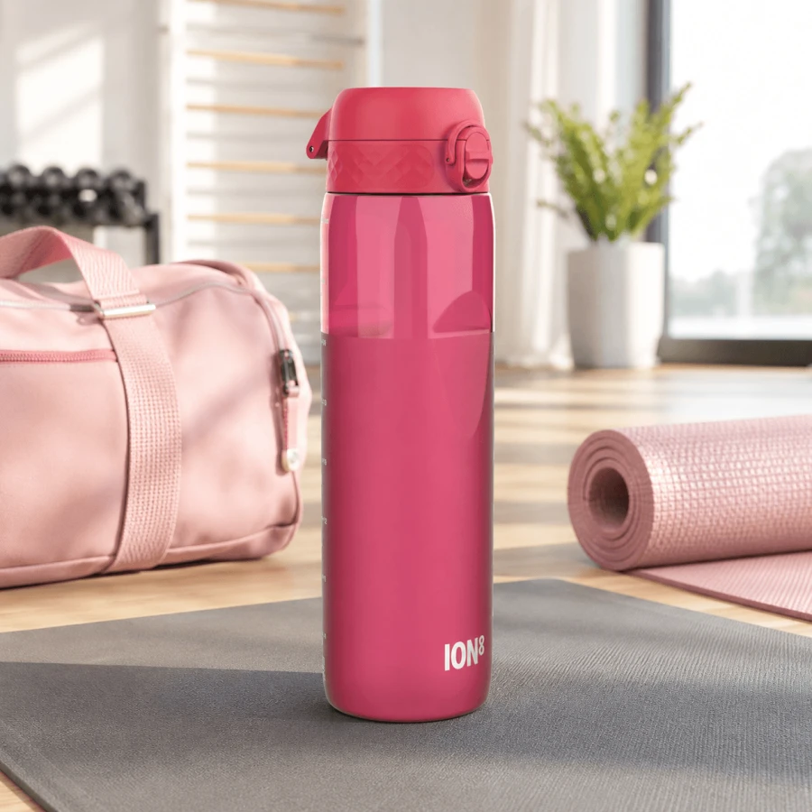 Butelka ION8 BPA Free 1L Half-cut Magenta / ION8