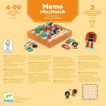Gra logiczna MEMO MIX&MATCH / Djeco