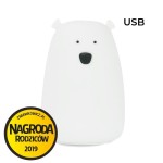 Duża lampka led MIŚ BIAŁY bezpieczna dla Twojego dziecka