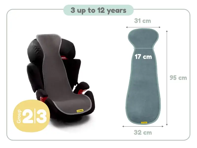 Wkładka antypotowa do fotelika 15-36kg - Lilac / AeroMoov