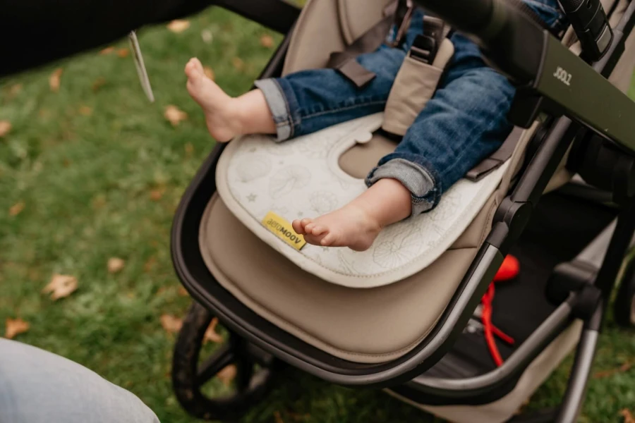 Wkładka antypotowa do wózka Buggy - Seashell Olive / AeroMoov