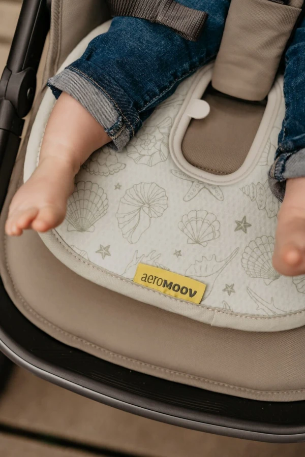 Wkładka antypotowa do wózka Buggy - Seashell Olive / AeroMoov