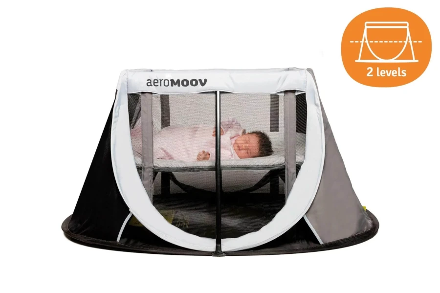 Łóżeczko turystyczne Instant Travel Cot - Grey Rock / AeroMoov