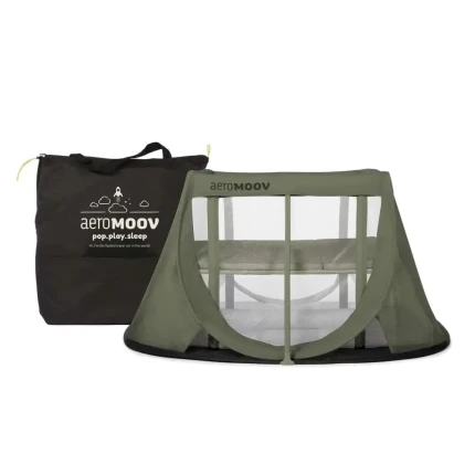 Łóżeczko turystyczne Instant Travel Cot - Green Moss / AeroMoov