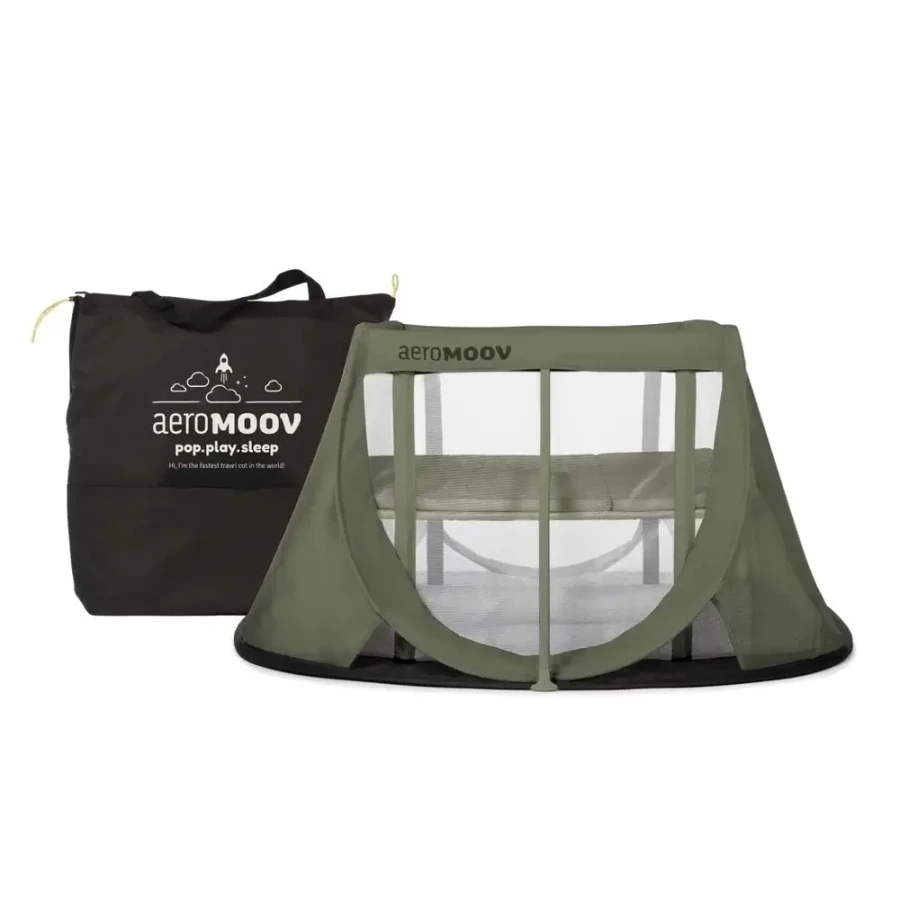 Łóżeczko turystyczne Instant Travel Cot - Green Moss / AeroMoov
