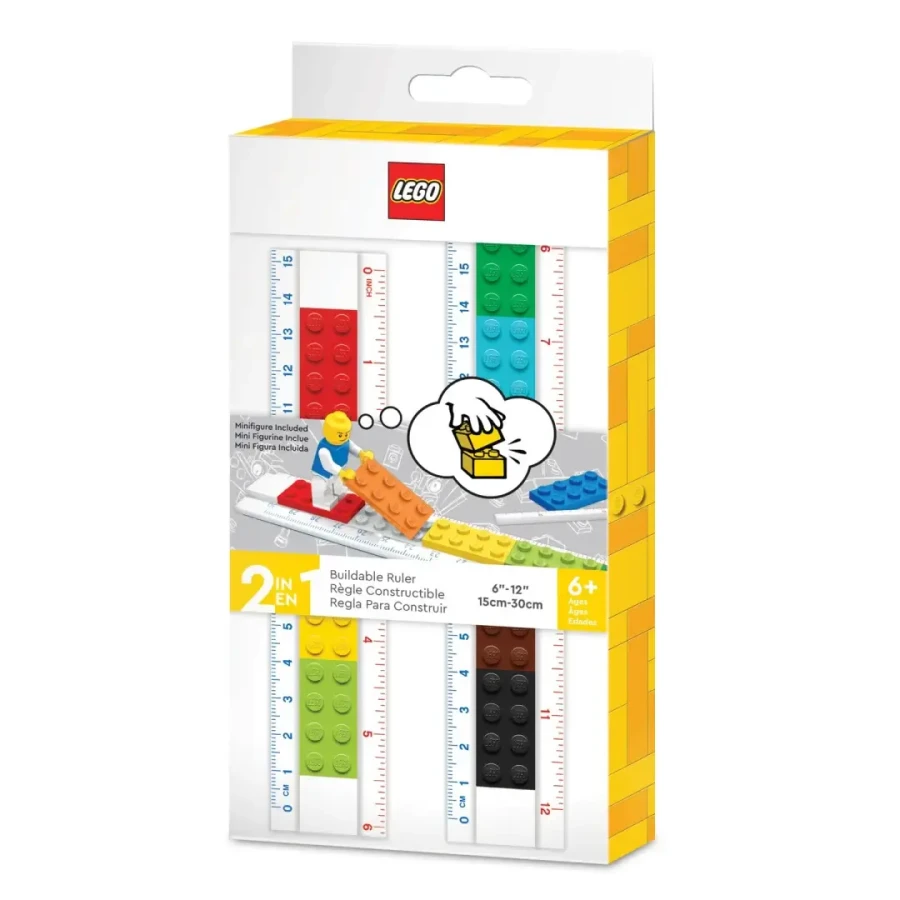 Linijka z klocków LEGO® do zbudowania z Minifigurką / LEGO®