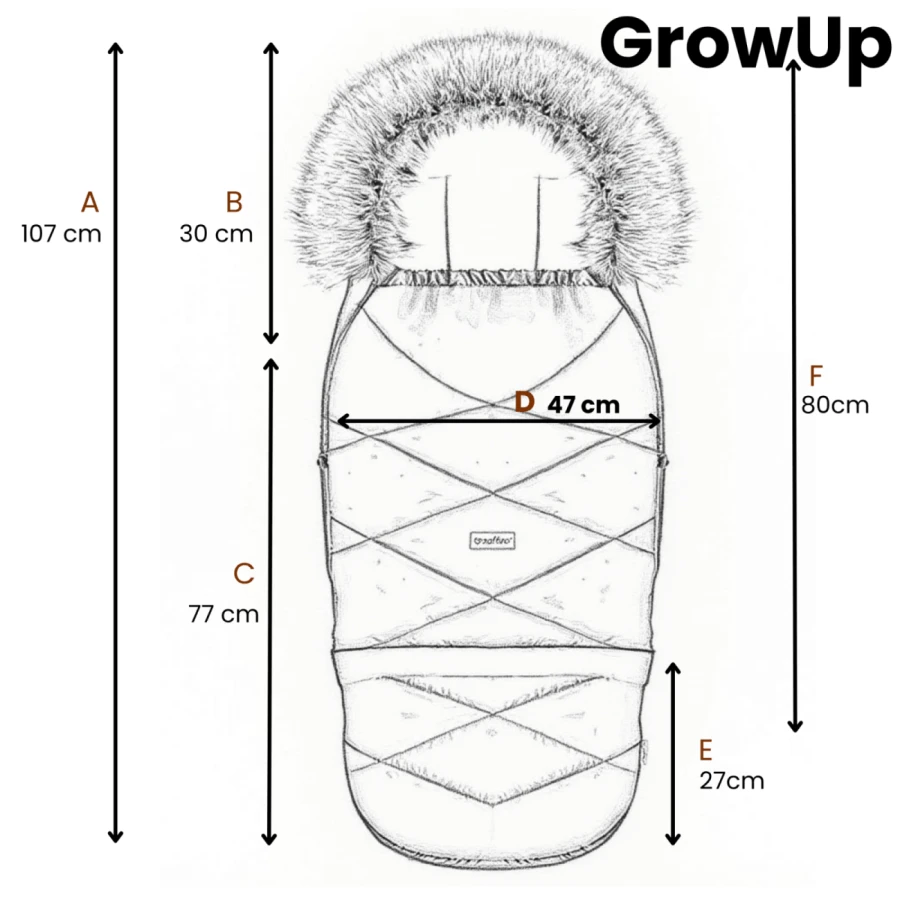 Regulowany śpiwór z torbą GrowUP Aspen 0-36m burgundy / Zaffiro