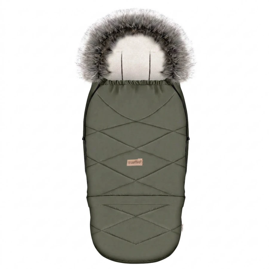 Regulowany śpiwór z torbą GrowUP Aspen 0-36m khaki / Zaffiro
