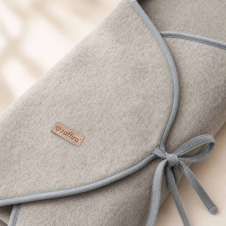Otulacz wełniany Sierra Light 0-12m - grey / Zaffiro