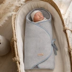 Otulacz wełniany Sierra Light 0-12m - grey / Zaffiro