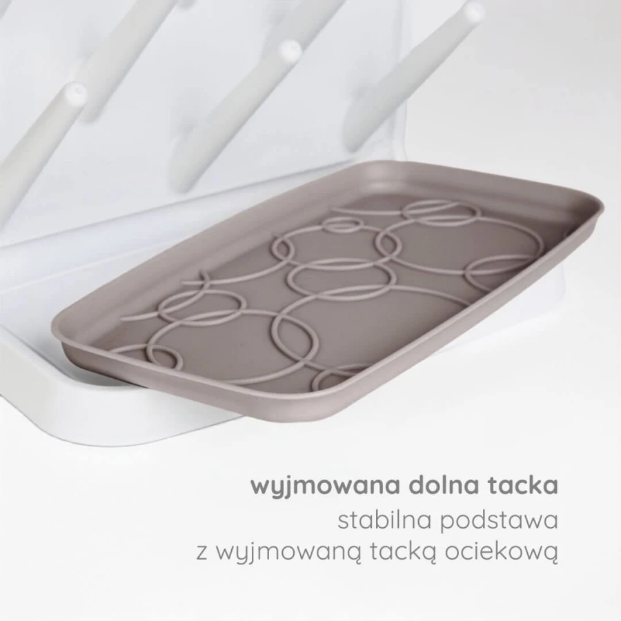 Suszarka stojąca na butelki i smoczki Taupe / Ubbi
