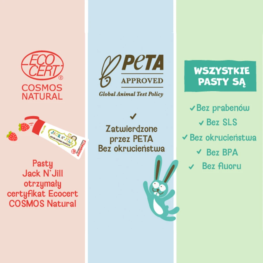 Naturalna Pasta do Zębów z Organicznym Bananem i Ksylitolem, 50 g / Jack N'Jill