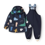 Komplet przeciwdeszczowy Manu - Dino roar, Classic navy / Liewood