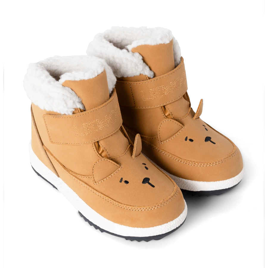 Wodoodporne zimowe buty dziecięce Barley Bear - Golden caramel / Liewood
