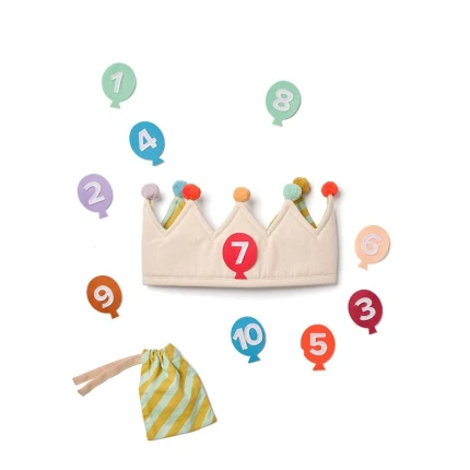 Korona urodzinowa z wymiennymi cyferkami / Kids Concept