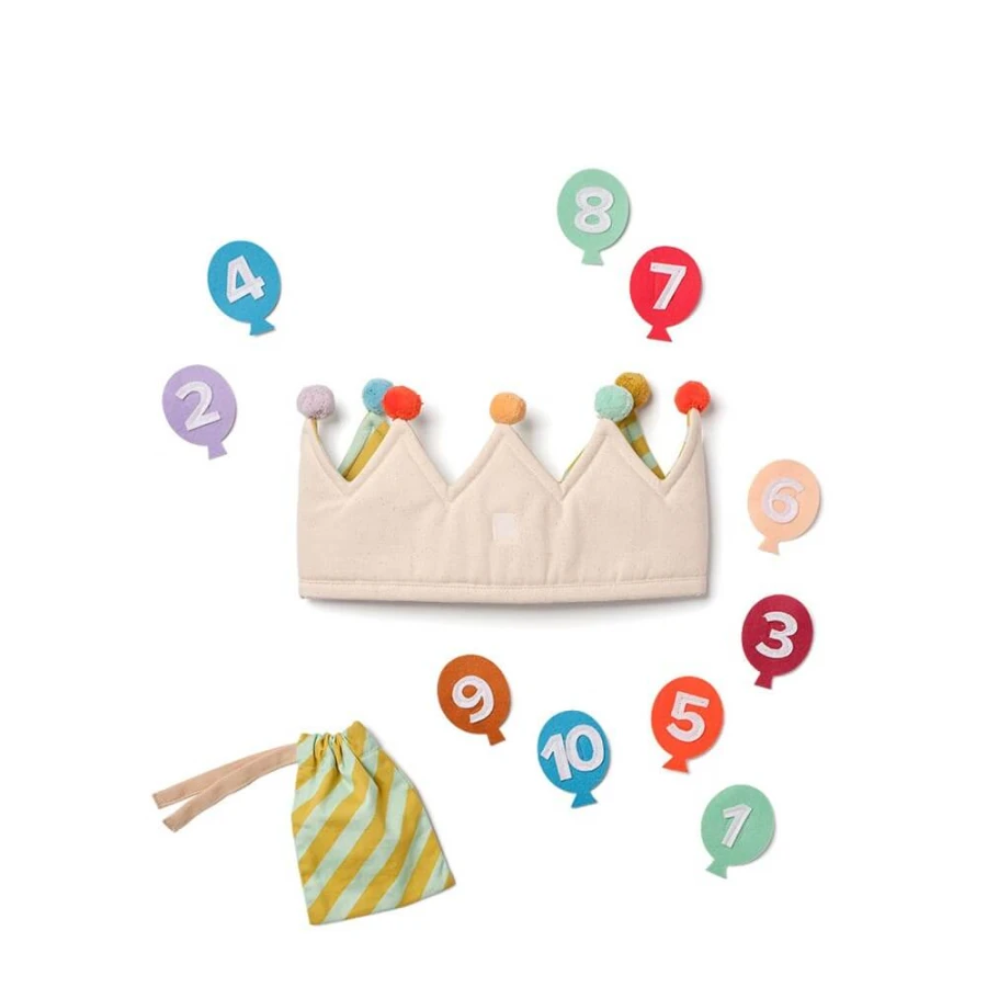 Korona urodzinowa z wymiennymi cyferkami / Kids Concept