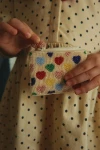 Portfel dziecięcy w koraliki - coeur colore / Konges slojd
