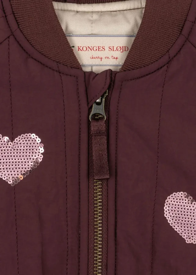 Kurtka bomberka Juno Sequin - decadent chocolate / Konges slojd