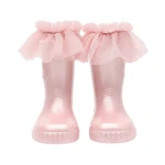 Ocieplacz polarowy Mudme x Manufaktura Falbanek - pink pearl / Mudme