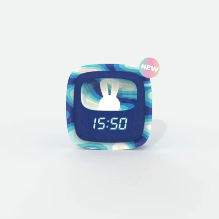 Budzik i lampka nocna Billy Clock - blue waves / MOB Paris