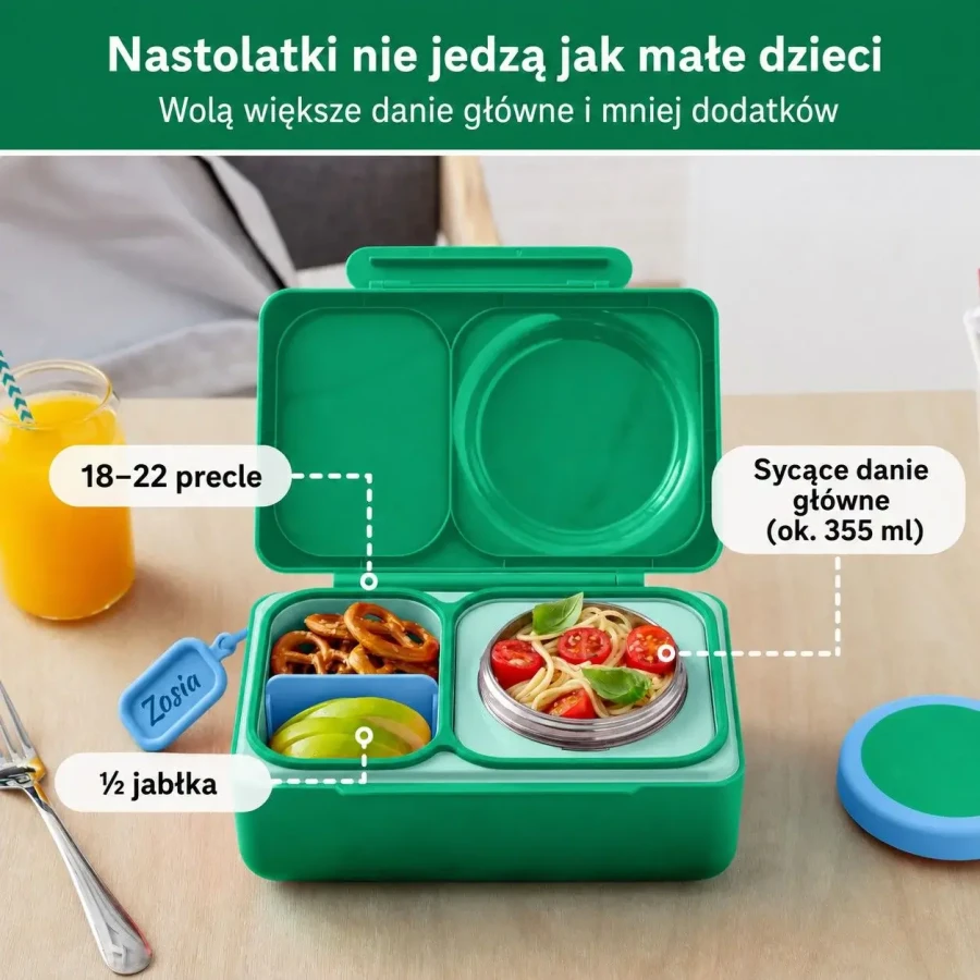 OMIEBOX UP lunch box z termosem, Jade Green / OMIE