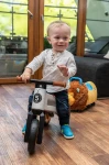 Rowerek biegowy Jeździk 2w1 Ciche koła + Pasek do noszenia dla Rodzica, Różowy z różowymi felgam / FWRider
