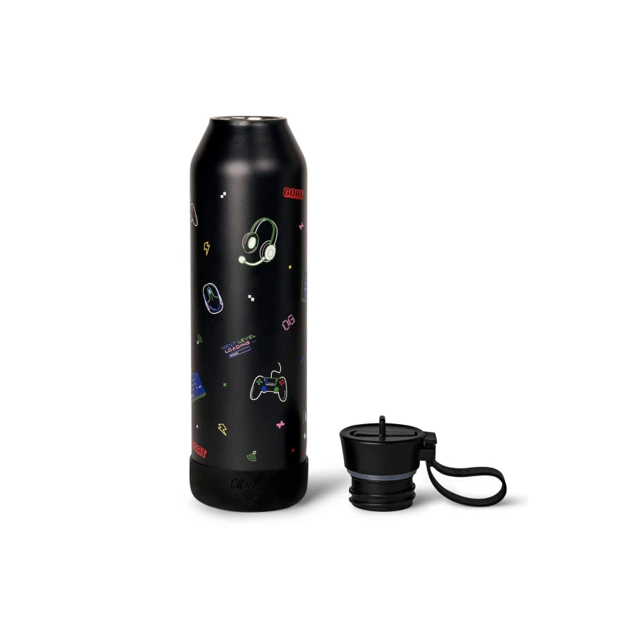 Butelka termiczna ze stali nierdzewnej 750ml - Gaming / Citron