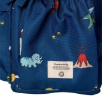 Średni Plecak dla dziecka - Blue Dino / Citron