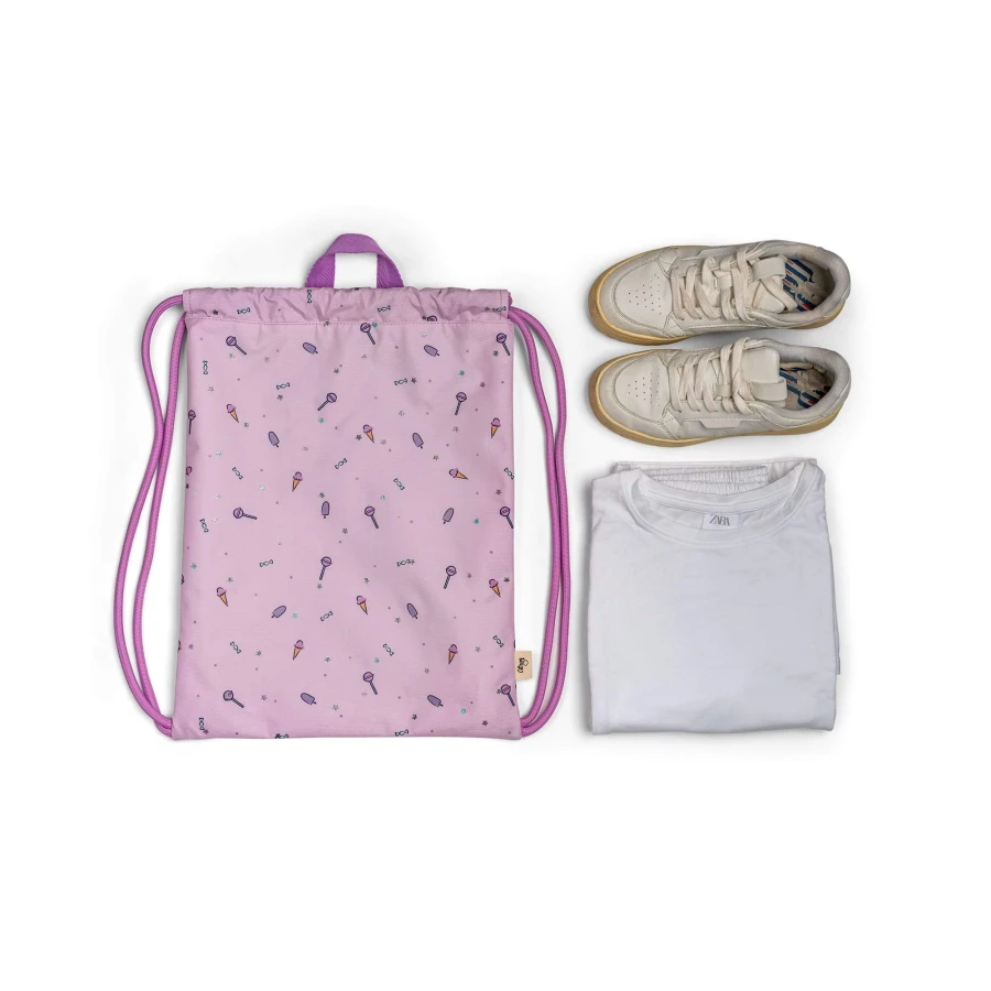 Wodoodporny worek do Przedszkola/Szkoły - Stormy Unicorn / Citron