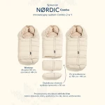 Śpiworek do wózka NORDIC Combo BLACK / La Millou