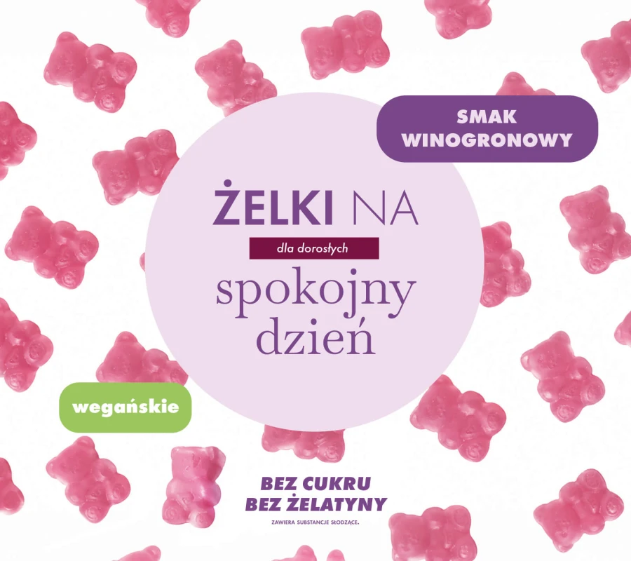 Żelki na spokojny dzień - relaks & równowaga, dla dorosłych, 60szt. / Yaami 