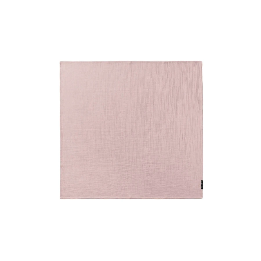 Otulacz bawełniany dla niemowląt 100×80 cm - pudrowy róż / Lullalove