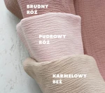 Otulacz bawełniany dla niemowląt 100×80 cm - pudrowy róż / Lullalove