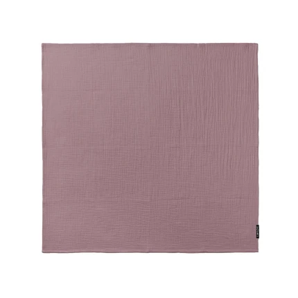 Lekki kocyk, otulacz bawełniany 150×200 cm - brudny róż / Lullalove