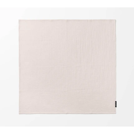 Lekki kocyk, otulacz bawełniany 150×200 cm - śmietanka / Lullalove
