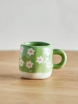 Dziecięcy kubek z kamionki - Millie, Green / Bloomingville Mini
