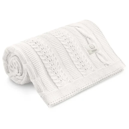 Koc bambusowy DREAMY - white pearl / YOSOY