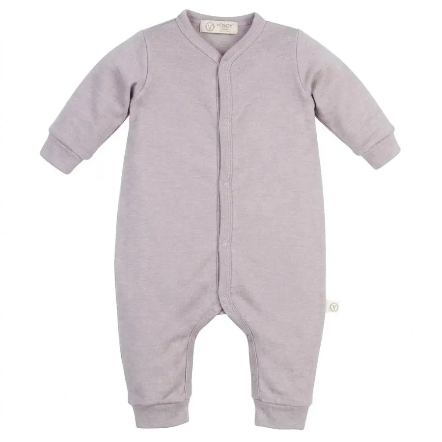 Rampers niemowlęcy z wełny merino - OATMEAL / YOSOY