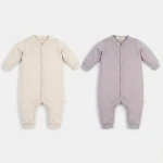 Rampers niemowlęcy z wełny merino - OATMEAL / YOSOY