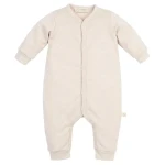 Rampers niemowlęcy z wełny merino - BEIGE / YOSOY