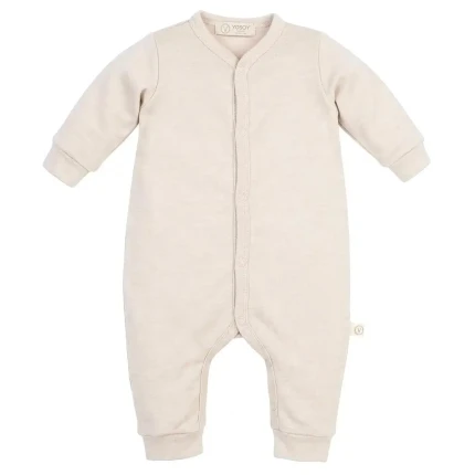 Rampers niemowlęcy z wełny merino - BEIGE / YOSOY
