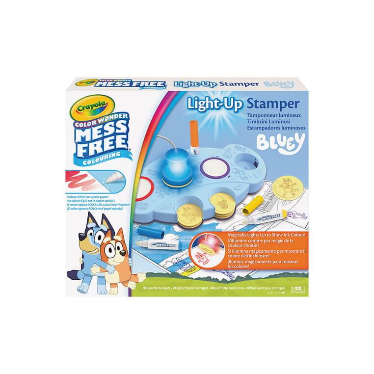 Podświetlane stemple dla dzieci niebrudzące Color Wonder Mess Free Bluey 3+ / Crayola