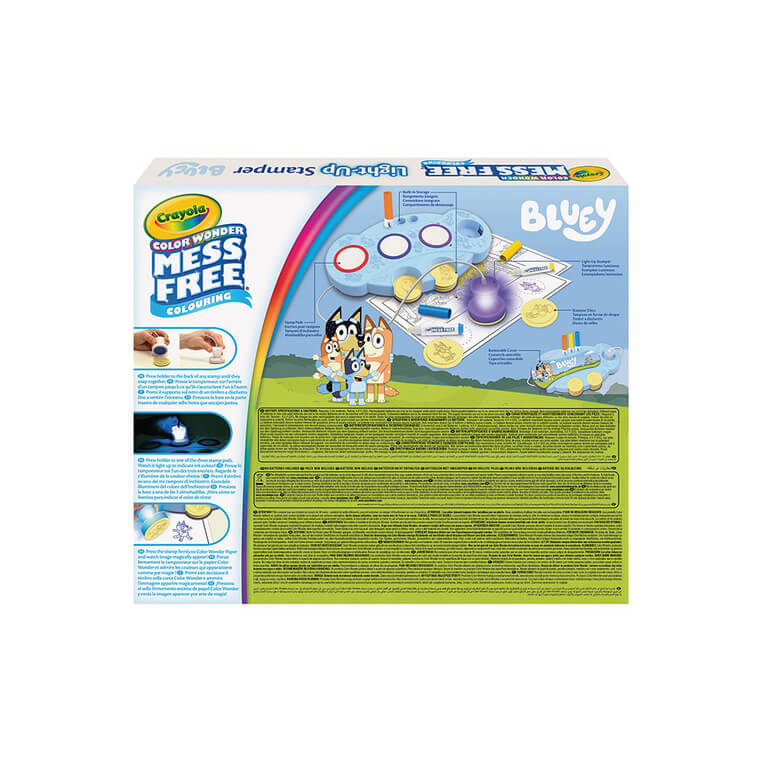 Podświetlane stemple dla dzieci niebrudzące Color Wonder Mess Free Bluey 3+ / Crayola