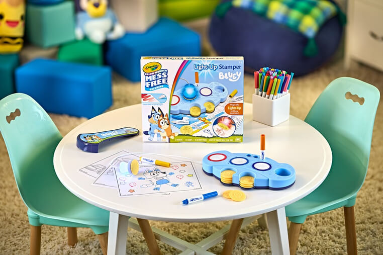 Podświetlane stemple dla dzieci niebrudzące Color Wonder Mess Free Bluey 3+ / Crayola