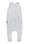 Dwustronny śpiworek z nóżkami - Melanżowy szary / Sleepee