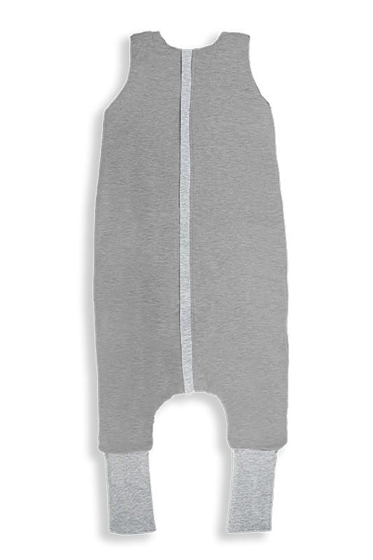 Dwustronny śpiworek z nóżkami - Melanżowy szary / Sleepee