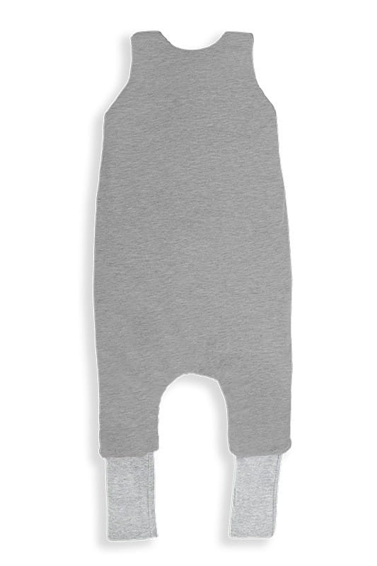 Dwustronny śpiworek z nóżkami - Melanżowy szary / Sleepee